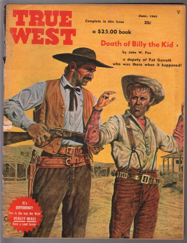 True West 5/1962-Pat Garrett-Billy the Kid-Joe Grandee-pulp thrills-G/VG