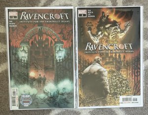 Ravencroft Institute For The Criminally Insane #1,2 NM Lot Marvel Comics