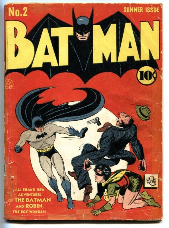 BATMAN #2-1940-Second JOKER appearance-BOB KANE-DC