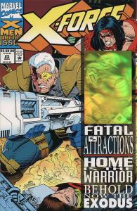 X-Force #25 VF ; Marvel | Hologram Fatal Attractions