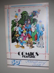 Comic Features Magazine 50th Issue Pin Up / 1986