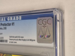 Venom Lethal Protector #1 1993 Marvel Comics CGC 9.0 Gold Edition White Pages