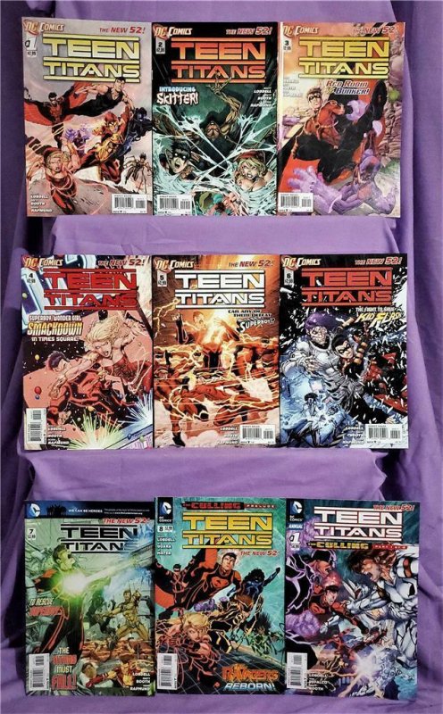 TEEN TITANS #1 - 8, Annual #1 Scott Lobdell Brett Booth DC New 52 (DC, 2011)! 