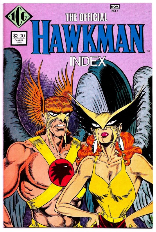 The OFFICIAL HAWKMAN INDEX #1 & #2 (1986) 8.0 VF Definitive Bibliography 1961-87