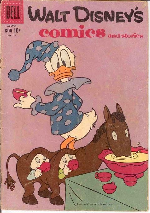 WALT DISNEYS COMICS & STORIES 227 GOOD   Aug. 1959 COMICS BOOK