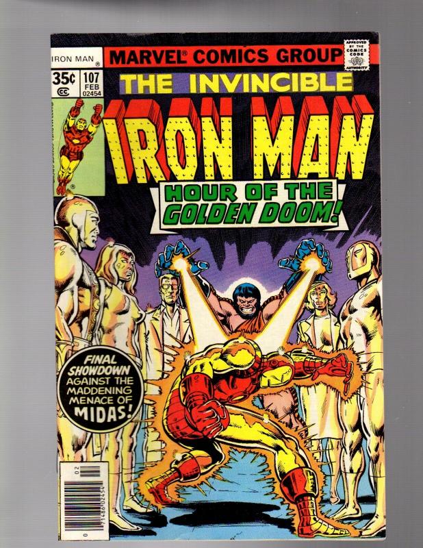 IRON MAN 107 VERY FINE  MINUS   February 1978