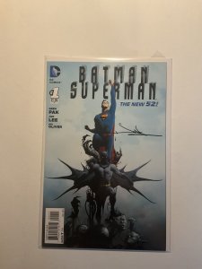 Batman Superman 1 Near Mint Nm Signed Dc Comics