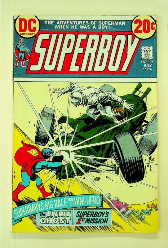 Superboy #196 (Jul 1973; DC) - Very Fine 