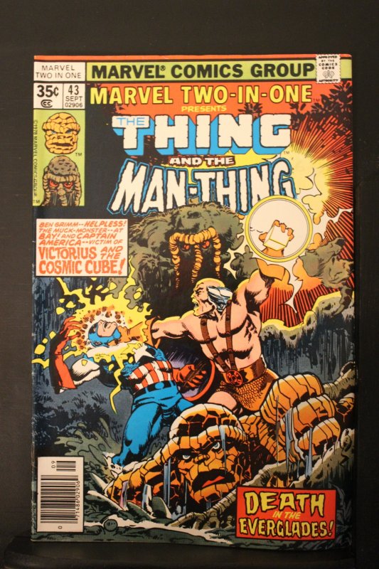 Marvel Two-in-One #43 (1978) High-Grade VF/NM or better Man-Thing! Cap, Thing!