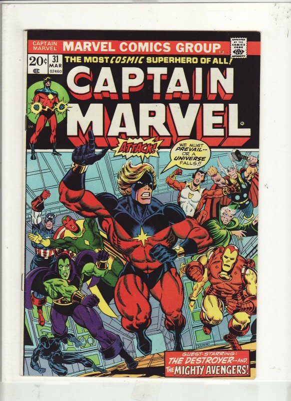 CAPTAIN MARVEL #31  VF+ 