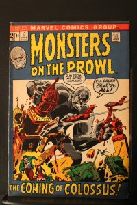 Monsters on the Prowl #17 (1972) Mid-High-Grade FN/VF Jack Kirby Art Wow!