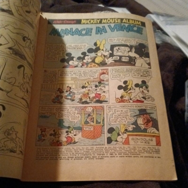 Four Color #1151 Walt Disney's Mickey Mouse Album Nov 1960 Jan 1961 silver age