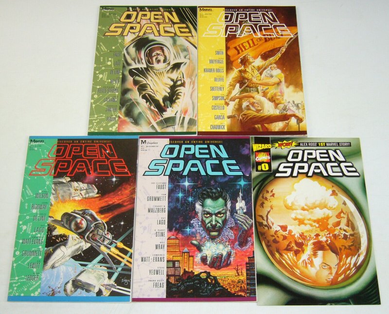 Open Space #0 & 1-4 VF/NM complete series ALEX ROSS ray lago KURT BUSIEK marvel