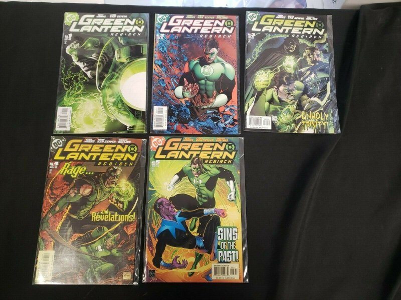 GREEN LANTERN: REBIRTH 5PC (VF/NM) ISSUES #1-5, BLACKEST NIGHT 2004-05