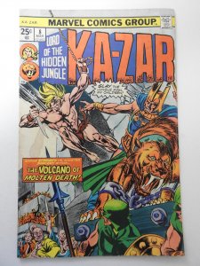 Ka-Zar #8 (1975) VG- Condition MVS intact! moisture stain