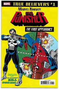 True Believers Punisher 1st Appearance #1 Repint ASM #129 (Marvel, 2018) NM