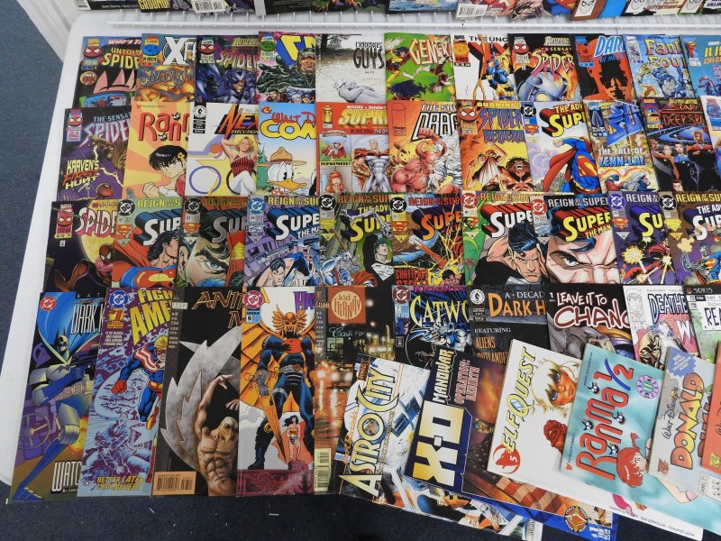 Huge Lot 190+ Comics W/ Superman, Batman, X-Men, +More! Avg FN Condition!