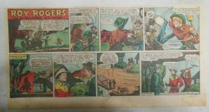 Roy Rogers Sunday Page by Al McKimson from 7/6/1952 Size 7.5 x 15 inches