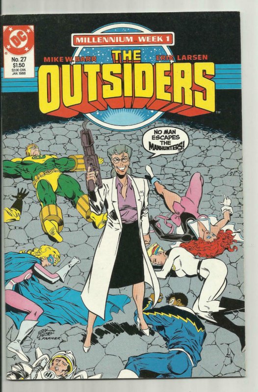 THE OUTSIDERS #27, NM, Millennium, Barr, Larsen, DC, 1985 1988 more in store