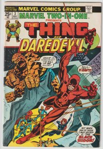 Marvel Two In One #3 (May 1974, Marvel), VG (4.0), Thing/Daredevil/Black Widow