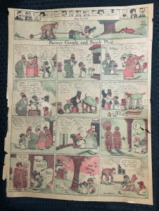 1924 May 18 BARNEY GOOGLE & SPARK PLUG 15x20 Full Sunday Comic Page GD 2.0