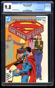 Man of Steel #6 CGC NM/M 9.8 White Pages
