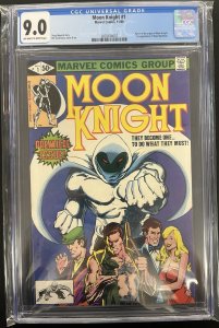 MOON KNIGHT #1 (1980) CGC 9.0 VF/NM ORIGIN 1ST RAOUL BUSHMAN MARVEL PROSHIPPER