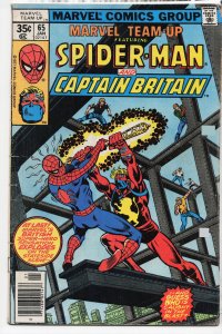 Marvel Team-Up #65 (1978) Captain Britain [Key Issue]