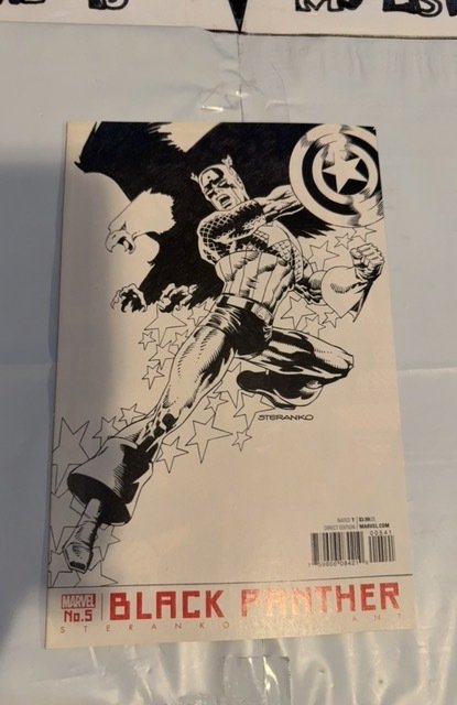 Black Panther #5 Steranko Cover (2016)sketch cover