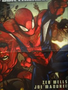 AVENGING SPIDER-MAN #1 Promo Poster, 10 x 13, 2011, MARVEL Spider-Woman Hulk 372