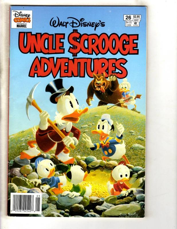 8 Uncle Scrooge Adventures Disney Comic Books # 2 13 14 18 22 25 26 27 J317