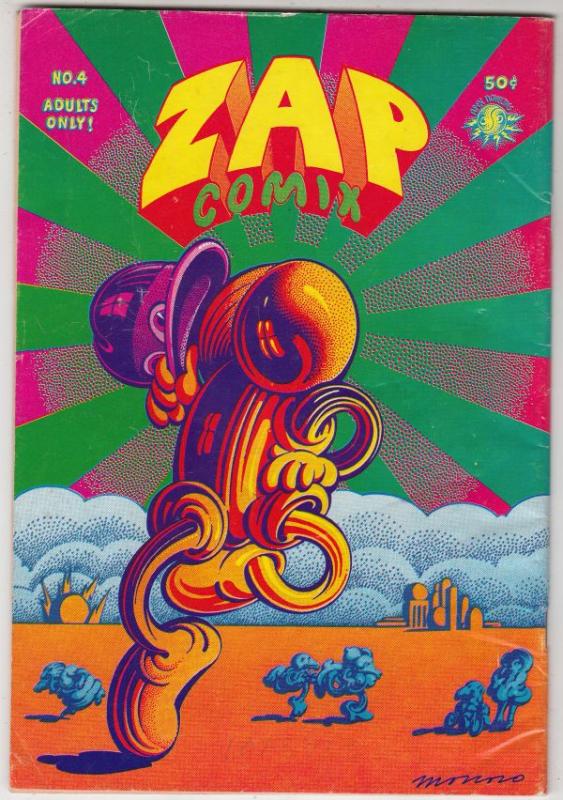 Zap #4 (Jan-68) VG/FN Mid-Grade Mr. Natural, Flakey Font, Wonder Wart Hog, th...