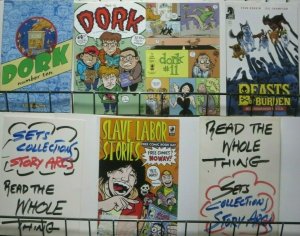 EVAN DORKIN SAMPLER! 5 ISSUES! VF/ DORK! Beasts of Burden! it's a laff riot!