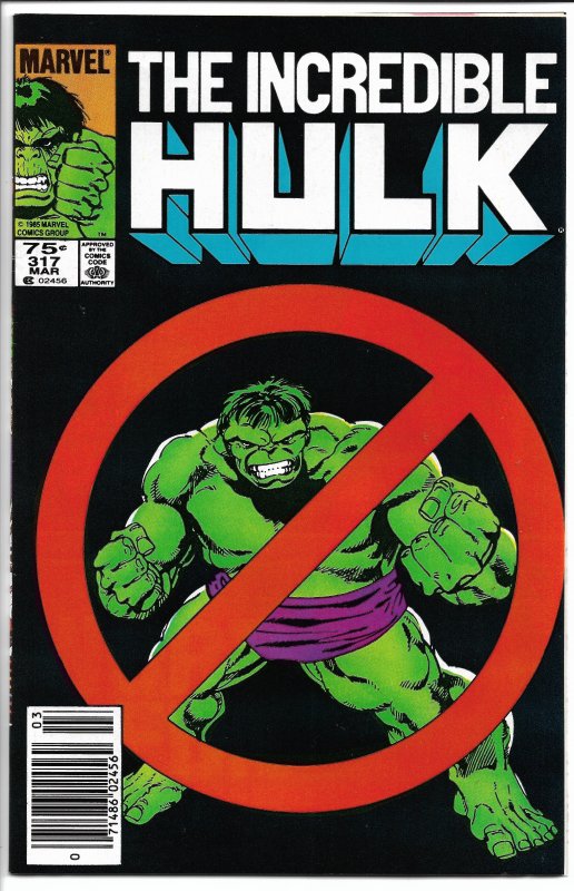 Incredible Hulk 317 - Bronze Age - March, 1986 (VF/NM)