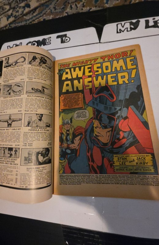 Thor #169(1969)the monster and the Mangod