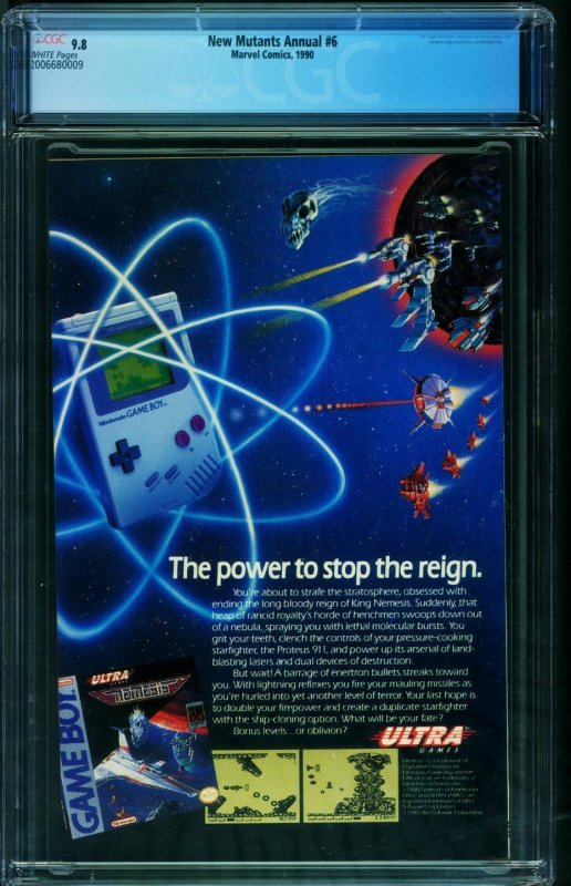 New Mutants Annual #6  1990 - Marvel -CGC 9.8 - Comic Book-2006680009