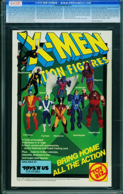 X-Men #1 CGC Graded 9.8 1991 Wolverine cover 0138151017