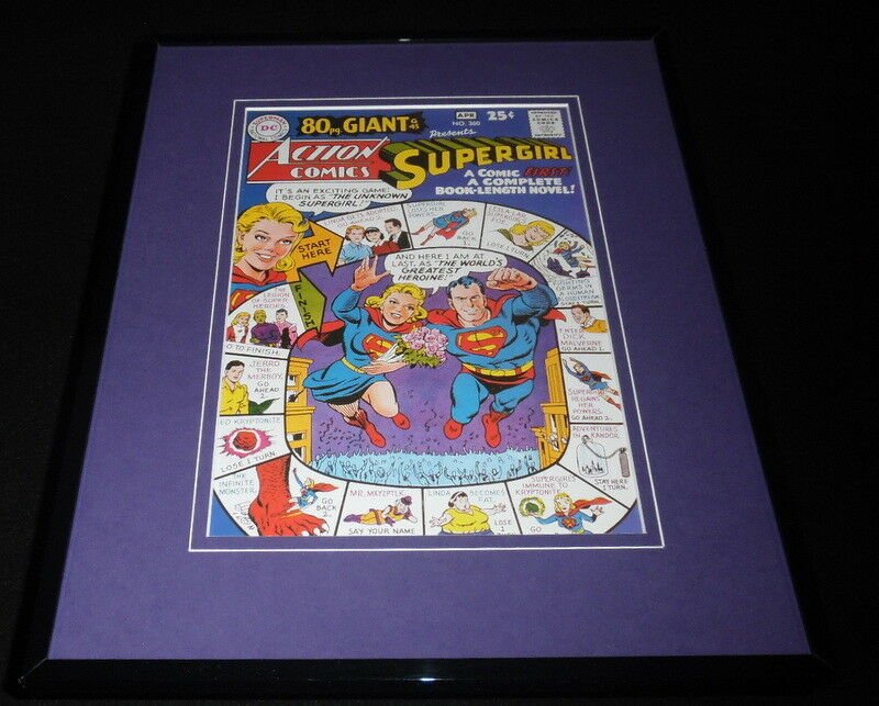 Supergirl #360 DC Framed 11x14 Repro Cover Display Superman