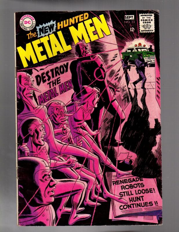 METAL MEN 33 GOOD PLUS July 1968   Piece Missing Back C