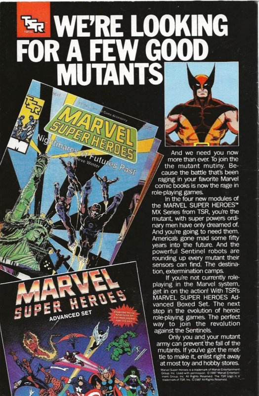 The New Mutants #61 Direct Edition (1989) - VF/NM