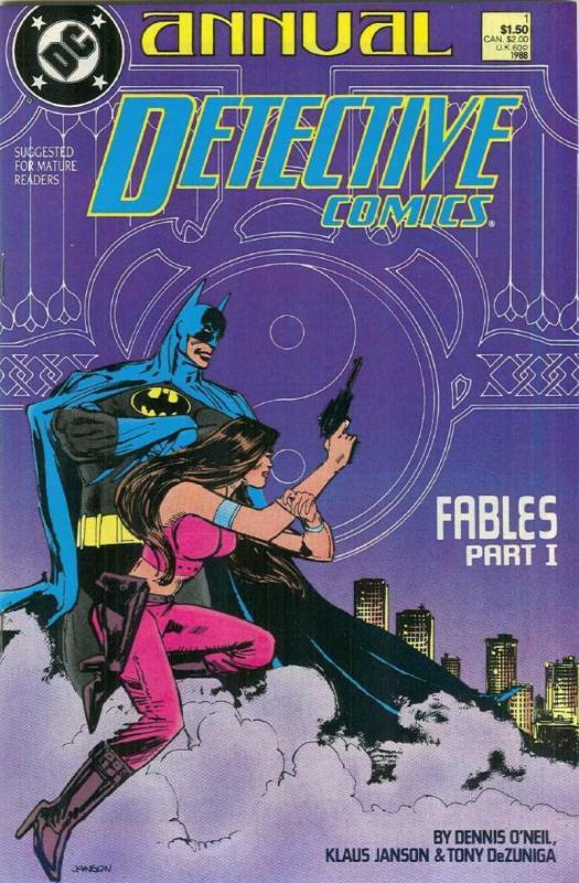 DETECTIVE #1 Annual, VF/NM, Batman, DeZuniga, 1988, Gotham City,more DC in store