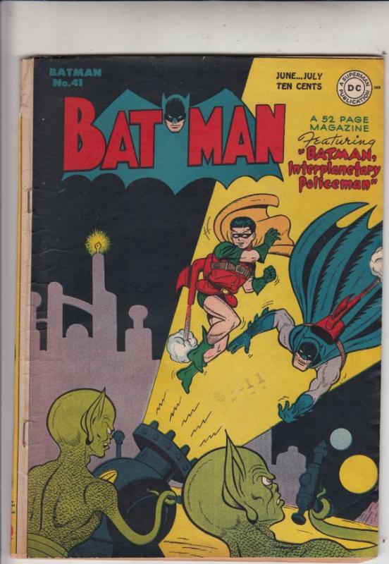 Batman #41 (Jun-47) VG/FN- Mid-Grade Batman