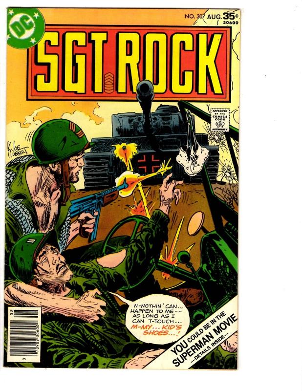 5 Sgt. Rock DC Comic Books # 307 308 309 310 311 World War II Easy Company J129