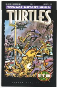 Teenage Mutant Ninja Turtles #52 (1992) CITY AT WAR!