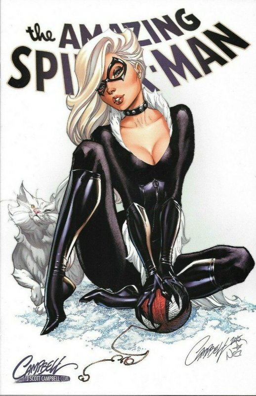 Amazing Spider-Man #14 J.Scott Campbell Variant C BLACK CAT NM