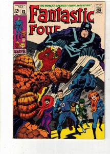 Fantastic Four #82 (1969) VF PRICE DROP! $82. Kirby Inhumans! COVELL CERTIFICATE