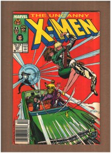 Uncanny X-Men #224 Newsstand Marvel Comics 1987 Mutant Registration From FN- 5.5