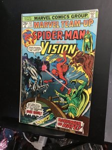 Marvel Team-Up #42 (1976) High-grade Spider-Man, Vision versus Dark Rider! VF+