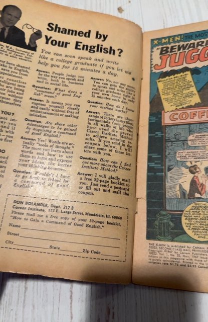 The X-Men #32 (1967)vs the Juggernaut