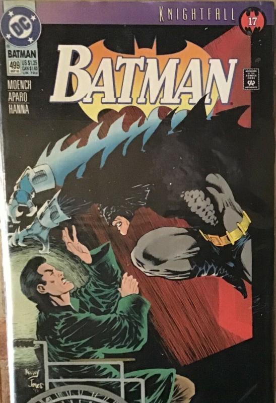 BATMAN DC 7 KNIGHTQUEST ISSUES #492-495 497-500 NM 1 KNIGHTFALL#503  8 BOOK LOT